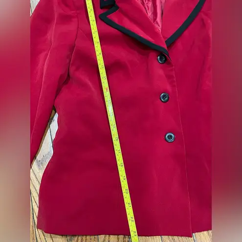 Worthington  Red Blazer
 with Black Accents