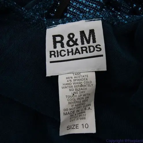 Vintage R&M Richards blue jacket and tank top, size 10