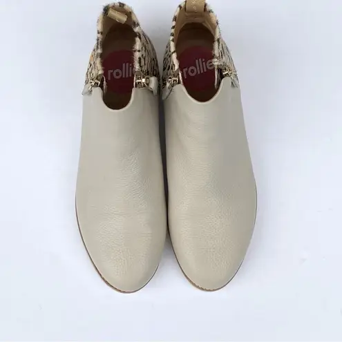 Rollie Booties 7 leather ankle boots Neutral Fall Leopard winter Casual Comfort Tan