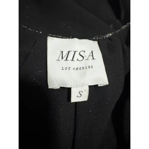 MISA Los Angeles Lisi Smocked Metallic Mini Dress – Size S-New Years Eve Dress