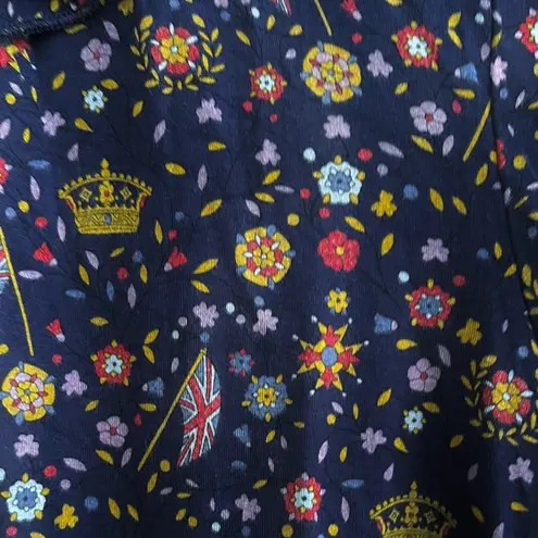 EUC Boden Catriona Jersey Top British Royalty Pattern Size 6