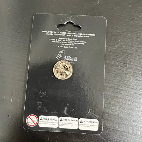 Her Universe Studio Ghibli Princess Mononoke San with Dagger Enamel Pin