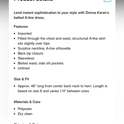 Donna Karan  Women's Printed Belted A-Line Dress