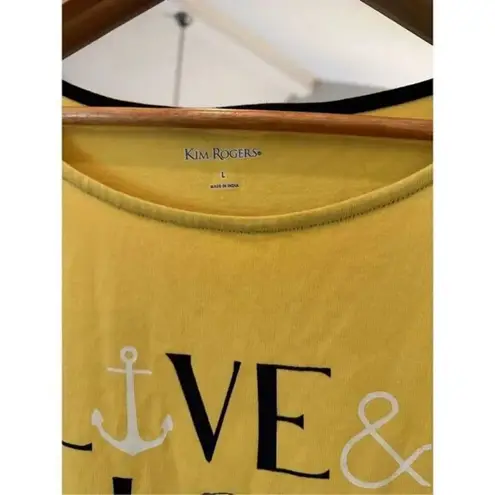 kim rogers Live Love Long Sleeve T Shirt Size Large