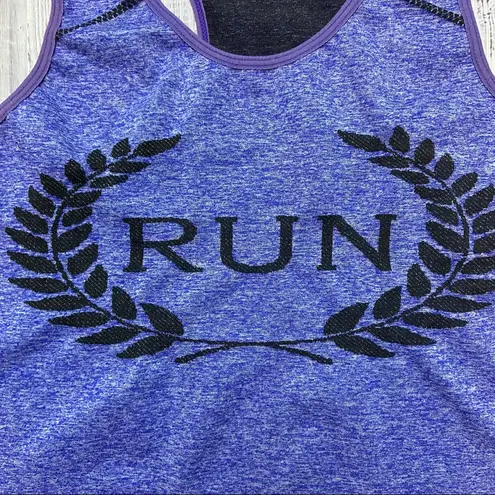 F&F  Heather Purple Run Racerback Tank Top.