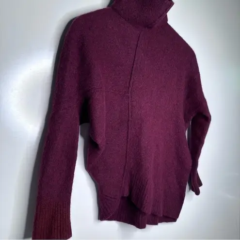 ALLSAINTS Merlot Lock Roll Wool Blend Sweater Size Small