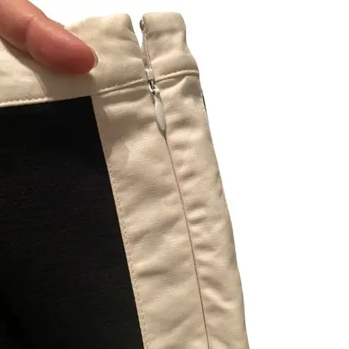 Derek Lam Crosby black and white stripe crop trouser pant size 10