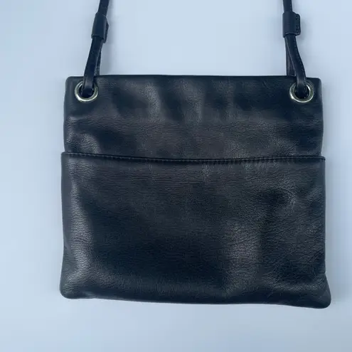 Margot Kari Mini Square Crossbody in Soft Black Leather Minimalist Classic