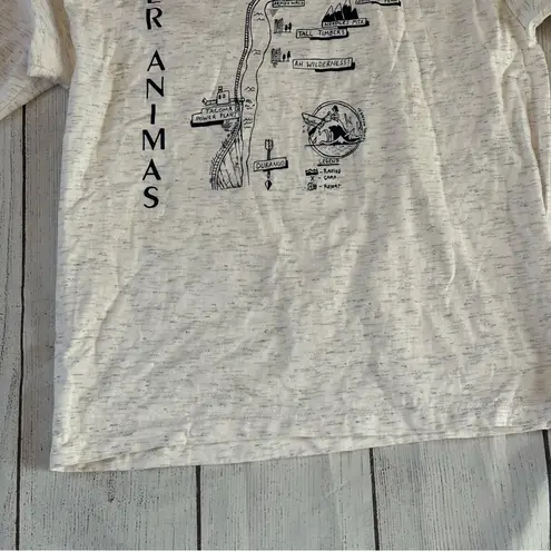 Vintage Durango Colorado Upper Animas Mountain Waters Long Sleeve size large White