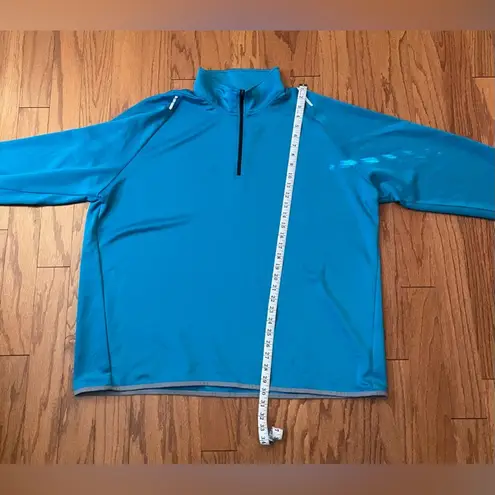 Zelos - Blue Longsleeve Athletic Half Zipup jacket Size XXL