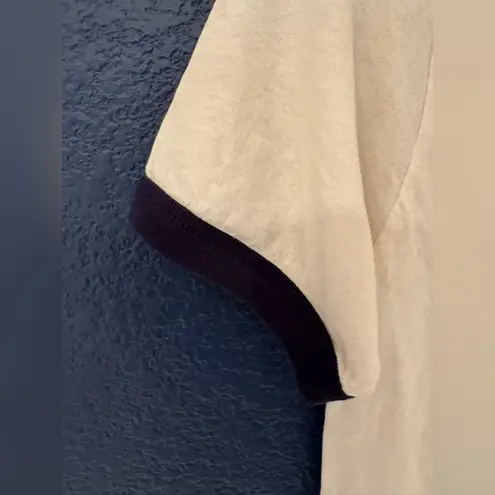 RE/DONE REDONE Let The Good Times Roll Cotton Ringer Women’s White T-Shirt Size XS