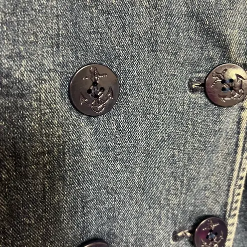 Vintage Lauren Ralph Lauren Denim Double Breasted fisherman core jacket Blue