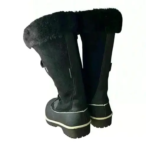 Comfortview Women's Wide Width The Eileen Waterproof Boot pre-loved Sz 7.5 black