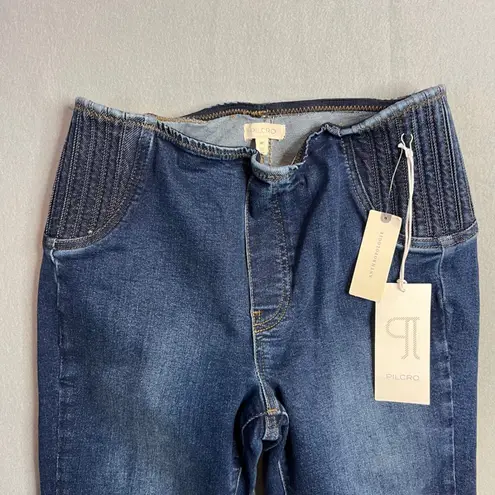 Pilcro Anthropologie Bootcut Jean Sz 28 Tall Pull On Dark Wash Ankle Crop NWT