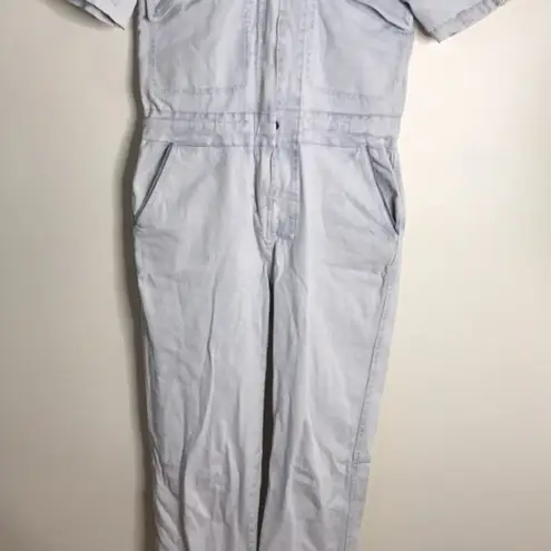 Faherty Blythe Jumpsuit Coverall Light Indigo Wash Denim size xs
