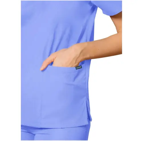 ADAR Universal Unisex Drawstring Scrub Set, Ceil Blue Size 3XL New w/Tag