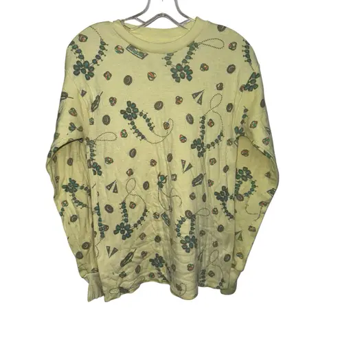 Vintage Medalist Allen A Long Sleeve Shirt L USA 70s 80s Abstract Print Retro Size L