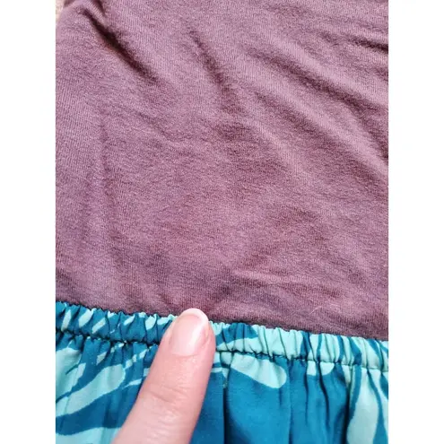 Roxy Dress Women XS Tube Top Summer Hawaii Tropical Boho Pull On FLAWS READ