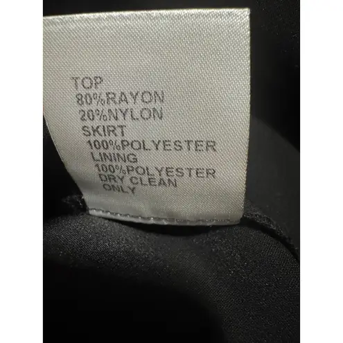 Tadashi Shoji Amel Evening Gown Black & Gold Embroidered Mesh Illusion Size 10