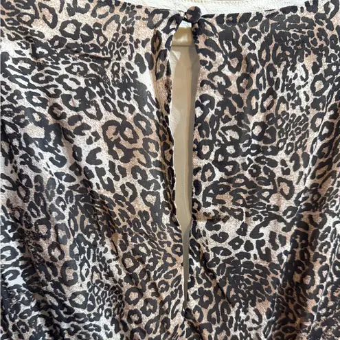 Alice + Olivia  Silk Leopard Print Mini Dress SZ XS Evening Wear Classy Dress