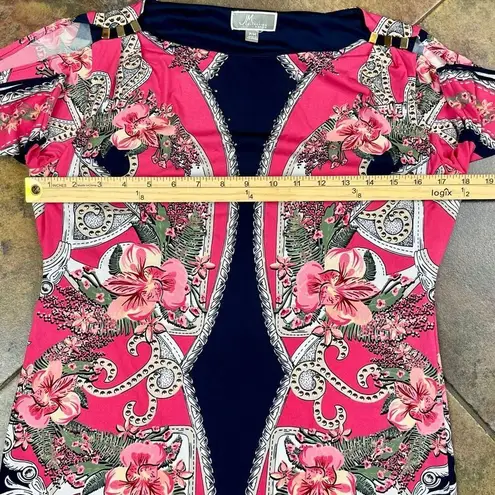 JM Collection JM Collections Petite Floral Split Sleeve Dress PM