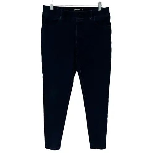 Betabrand Straight-Leg 4 Pocket Yoga Denim Jeans in Dark Vintage Wash