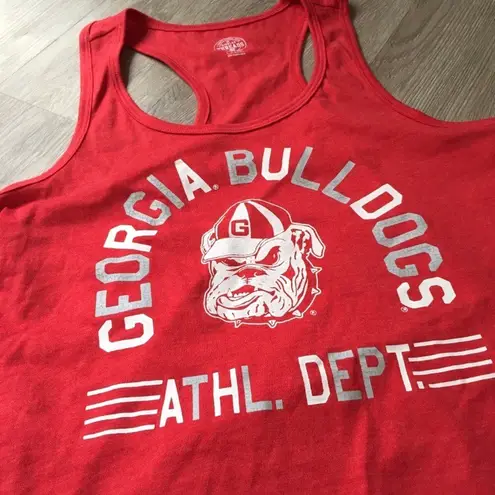 Rivalry Threads NWOT Georgia Bulldogs Red Racerback Tank Top Tee University