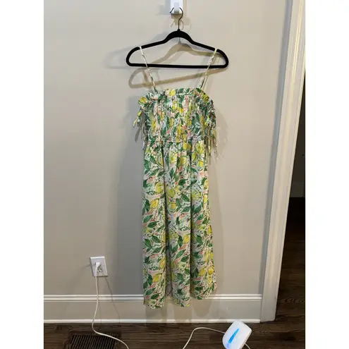 Meet Me In Santorini LEMON GROVE BLISS MAXI DRESS Size Medium Sundress Citrus