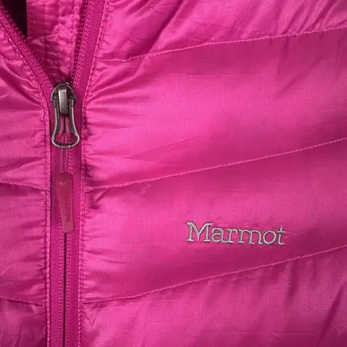 Marmot Jacket Womens Size XL Pink Goose Down Puffer 800 Fill Full Zip Outdoor - Image 5