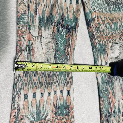 Brazilian John John Multicolor Distress Pants and flared leg Jeans Green Size 6