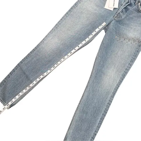 GRLFRND Karolina Lennon Studded High Rise Straight Jeans Women’s 25 NWT