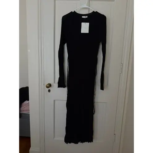 DISSH Ada Black Long Sleeve Midi Dress