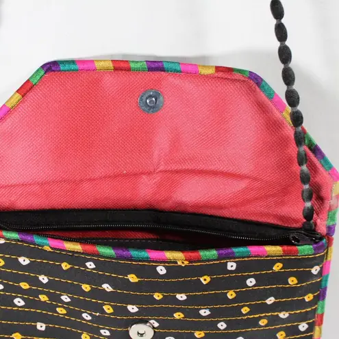 Banjara Indian Embroidered Purse Bag Boho Chic Colorful Red