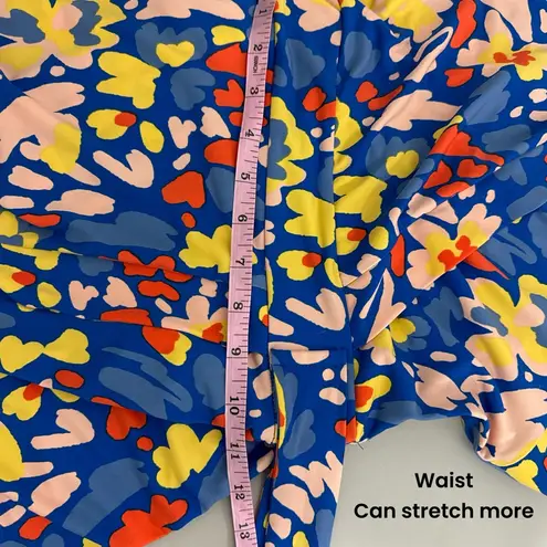 41 Hawthorn STITCH FIX Faux Wrap Maxi Dress Blue Multi V Sleeveless Women’s Sz S