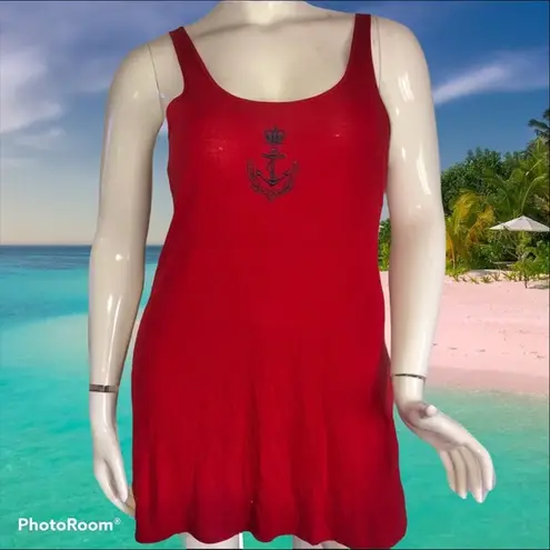 Ralph Lauren  anchor appliqué swim coverup