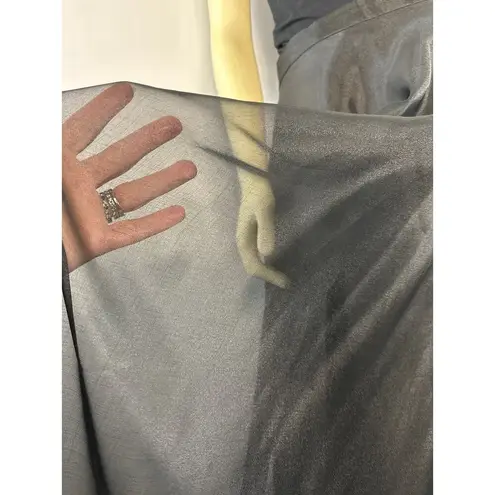 Vintage J.B.S. LTD Black formal shimmery iridescent overlay maxi skirt size 14