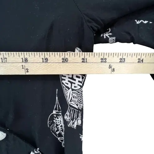 Soft Surroundings Tunic Top PL Black Pagoda Lantern Asymmetric Blouse Lagenlook