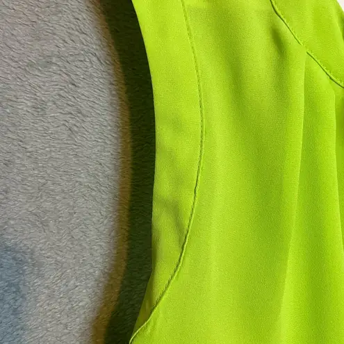 Joan Vass  Vibrant Green Button-Down Blouse