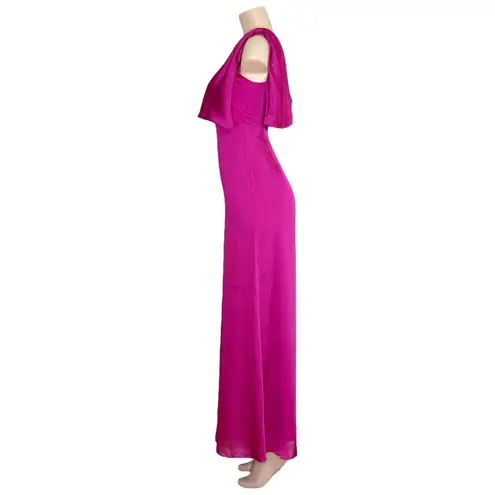 Sachin + Babi Chelsea One Shoulder Bow Gown, Dragonfruit, 0 (US)