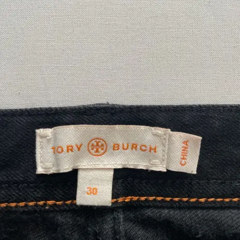 Tory Burch  Jeans Womens 30 Black Classic Boot Cut Denim Classic