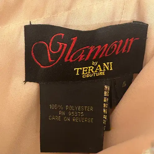 Terani Couture Glamour Sequin Tulle Ballgown - Aqua Blue Princess Prom Dress 4