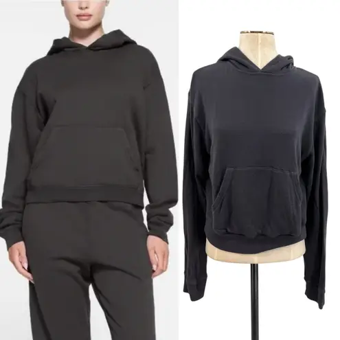 SKIMS French Terry Classic Hoodie Sweatshirt Ash Gray Size Medium