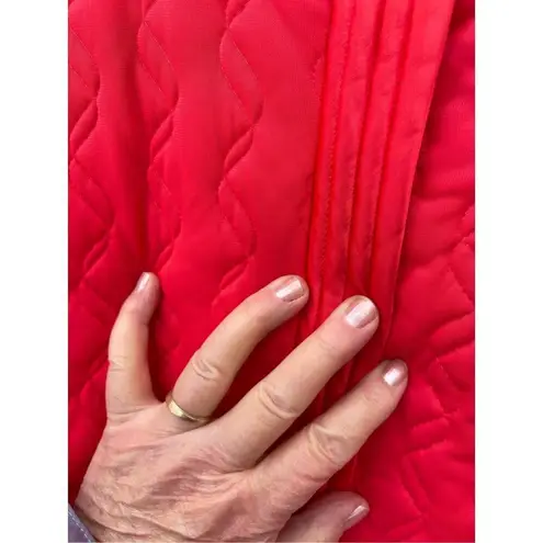 Vintage Sears size 38 quilted zip front robe Red Size M