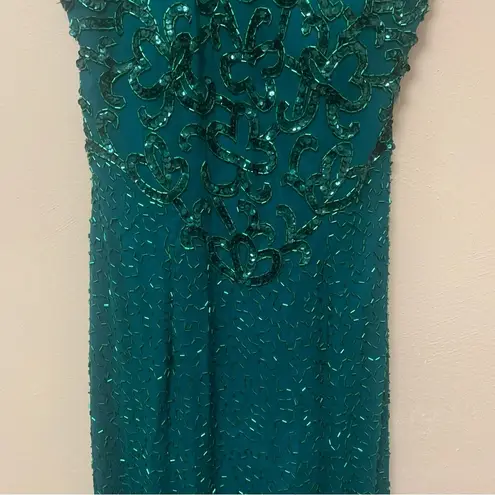 Cache Vintage Silk Beaded Gown