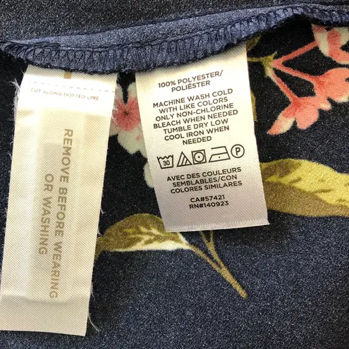 Loft  Floral Print Silky Skirt, XL, NWT