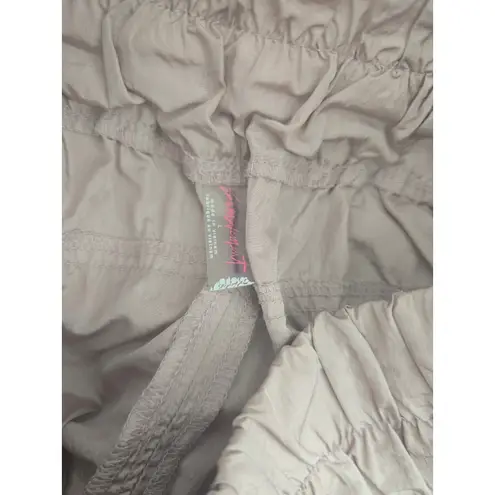 Free People Movement Track Pants Lilac Purple Elastic Waist Joggers Womens Large Brown