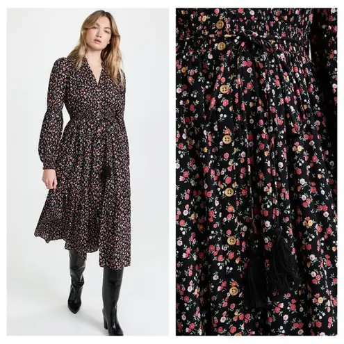 byTiMo Spring Midi Dress Spring Midi Dress Size Large Black