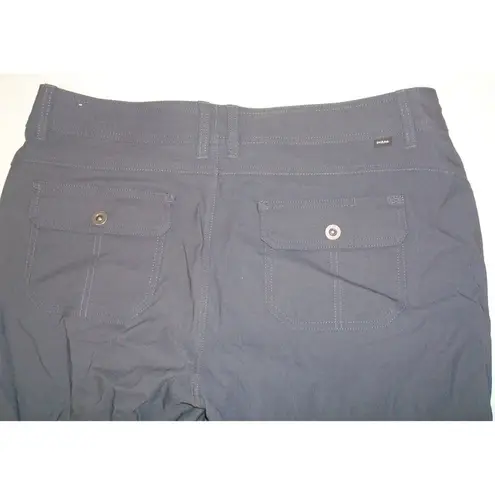 prAna New NWT Womens 16 Short Gray Pants Halle II Pockets UPF 50 Convertible SH