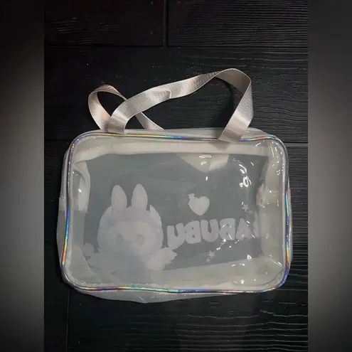 LABUBU Clear PVC Tote Bag – Purple Bunny Design – Cute Kawaii Style