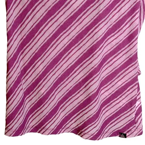 prAna purple pink diagonal stripe versatile wrap top W1SERE114 Women’s Medium